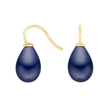 Forg. sølvøreh. m/bøhmisk kvartsglas farve84 from Heinzendorff