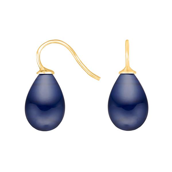 Forg. sølvøreh. m/bøhmisk kvartsglas farve84 from Heinzendorff