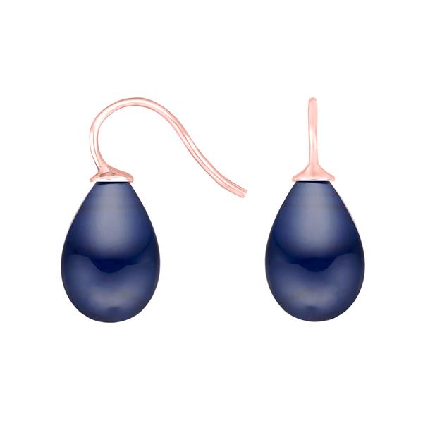 Rosaforg. sølvøreh. m/bøhmisk kvartsglas farve84 from Heinzendorff