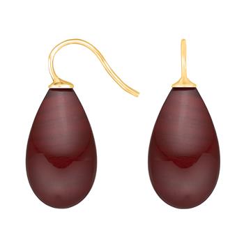 Forg. sølvøreh. m/bøhmisk kvartsglas farve84 from Heinzendorff