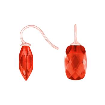 Rosaforg. sølvøreh. m/glas facetteret farve20 from Heinzendorff