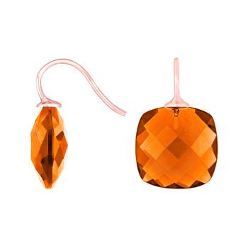 Rosaforg. sølvøreh. m/glas facetteret farve68 from Heinzendorff