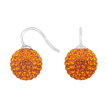 Rhod. sølvøreh. pavékugle m/Krg farve68 from Heinzendorff