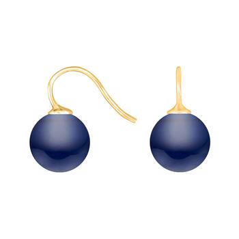 Forg. sølvøreh. m/bøhmisk kvartsglas kugle 12mm from Heinzendorff