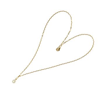 9kt halskæde med Ferskvandsperler 40-50 cm from San - Links of Joy