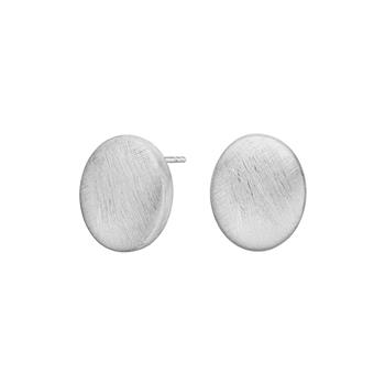 Rhod. sølv mat system-ørestikker Anja 13x16mm from Heinzendorff