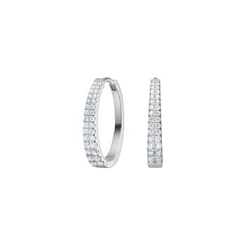 Rhd. sølv creoler small RUNANOR from Joanli Nor