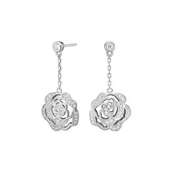 Rhd. sølv ørehængere SANDRANOR from Joanli Nor