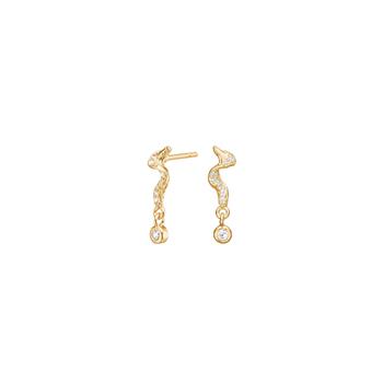 Forgyldt sølv ørestikker SELMANOR from Joanli Nor