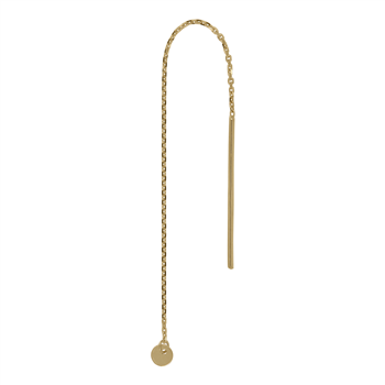 8kt. guldørekæde m/3mm plade 1 stk. from Siersbøl