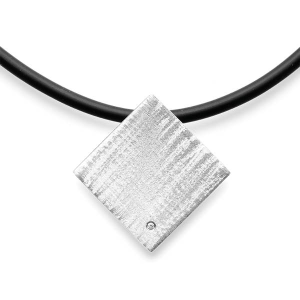 925,- Vedhæng mat/børstet, dia. 0,02ct W-SI from Bastian Inverun