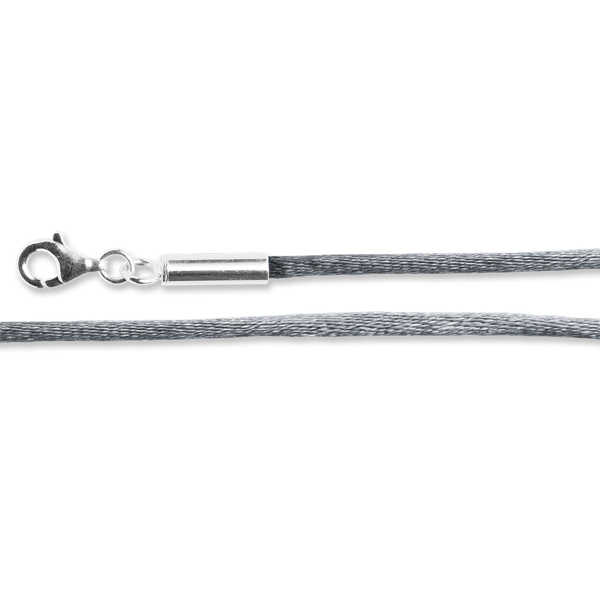 Satinbånd gråt  925/- karabin 2,5mm 80cm 5cm from Bastian Inverun