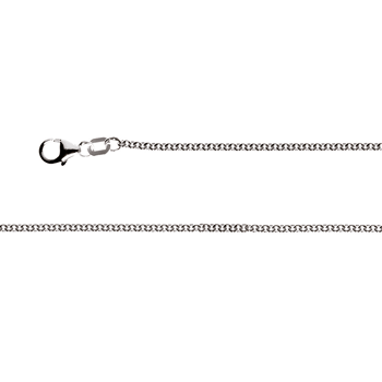 925/- rund ankerkæde med karabin rho. 2 mm, 90 cm from Bastian Inverun