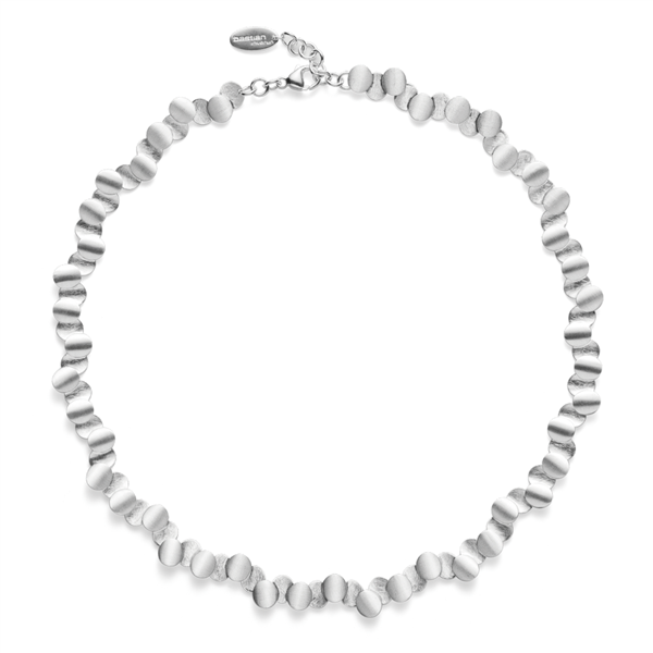 925/- collier, rho. mat/børstet, 45cm +3cm from Bastian Inverun