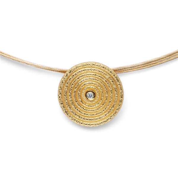 925/- Vedhæng fg mat/børstet, brillant 0,02ct W-SI from Bastian Inverun