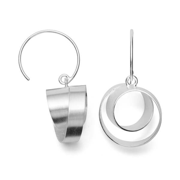 925/- ørehænger, mat rho. from Bastian Inverun