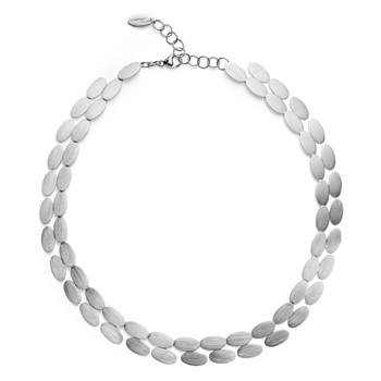925/- Collier mat., 43cm + 5cm from Bastian Inverun