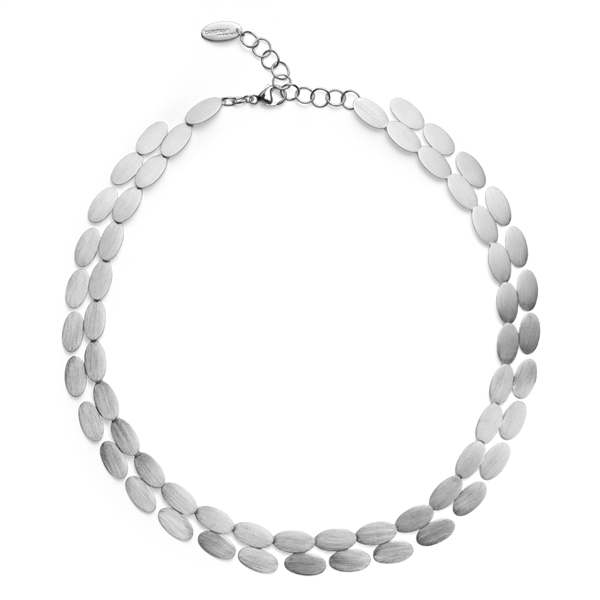 925/- Collier mat., 43cm + 5cm from Bastian Inverun