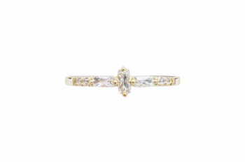 Ring 8 karat baguette zirkonia from L&G