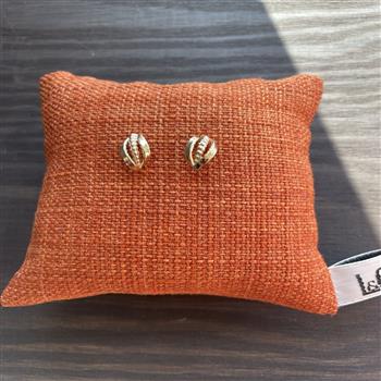 Ørestik 8 karat buer perlekant from L&G