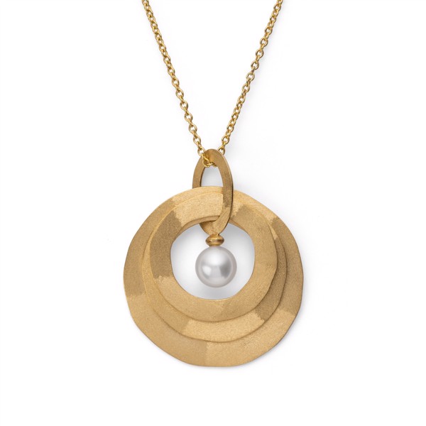 750/- Vedhæng mat/børstet, kulturperle 1,72ct from Bastian Inverun