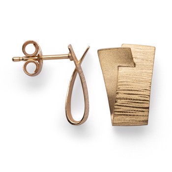 750,- ørehænger mat/børstet from Bastian Inverun