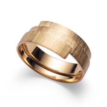 18 kt Matte/Brushed Ring from Bastian Inverun