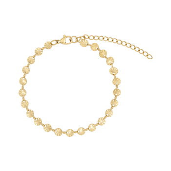 Armbånd i stål, belagt med 14 K guld from Blicher Fuglsang
