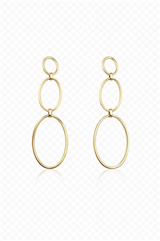 ørehænger 8 karat ringe oval from L&G