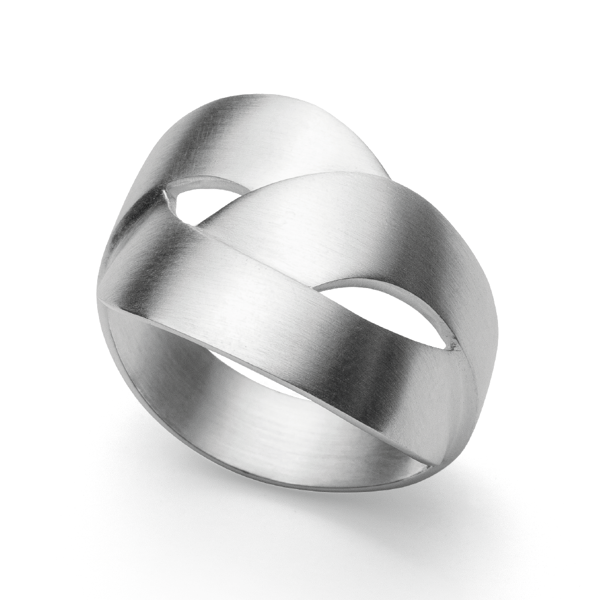 925/- Ring, mat rho. from Bastian Inverun