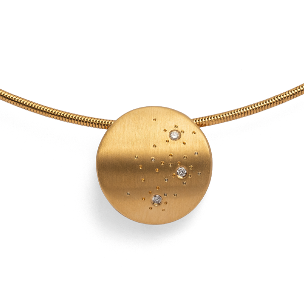 925/- Vedhæng, mat fg, br 0,03ct W-SI from Bastian Inverun