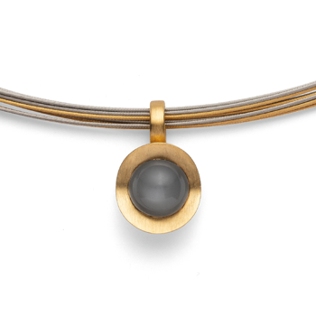 925/- Vedhæng, fg mat., månestensgrå 2,30ct from Bastian Inverun