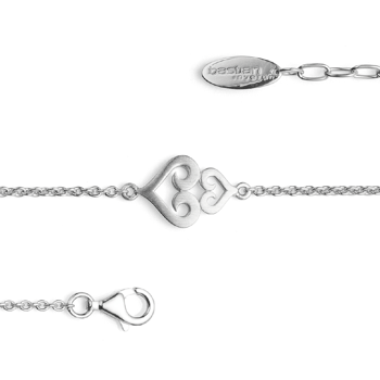 925/- armbånd, rho. mat/blank, 17cm + 2cm, 1,8mm from Bastian Inverun