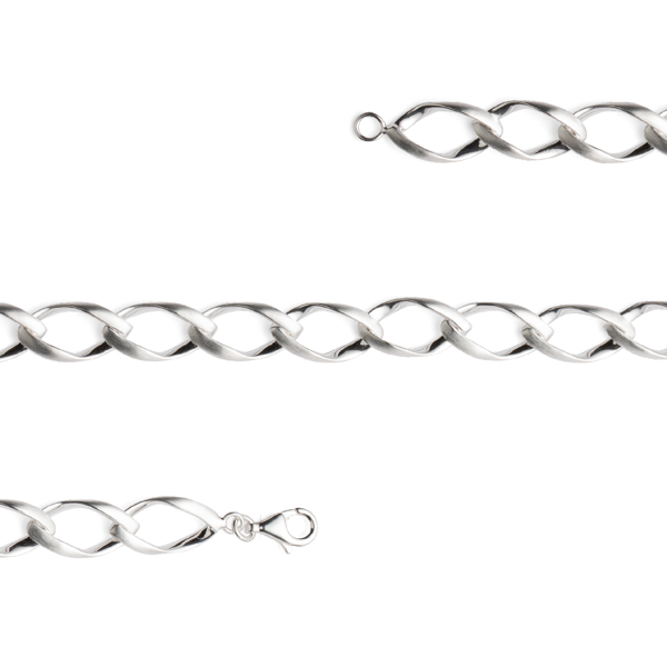 925,- armbånd, rho. mat/blank, 19 cm from Bastian Inverun