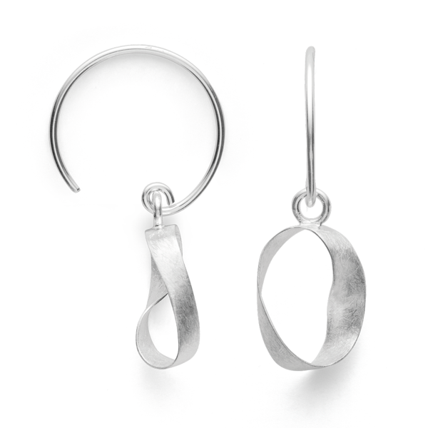 925/- ørehænger, rho. børstet from Bastian Inverun