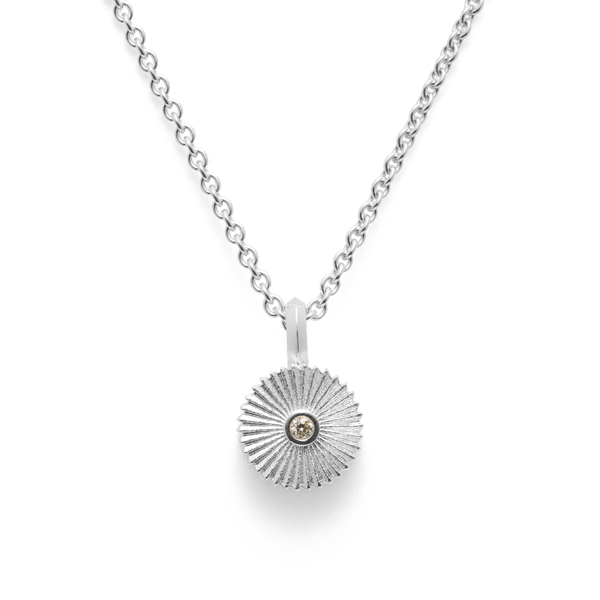 925/- Vedhæng matet, brillant 0,02ct W-SI from Bastian Inverun