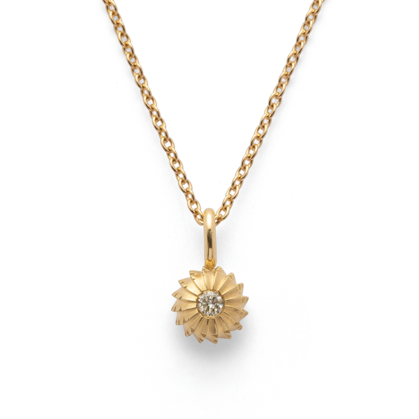 750/- Vedhænger mat/blank, brillant 0,04ct W-SI from Bastian Inverun