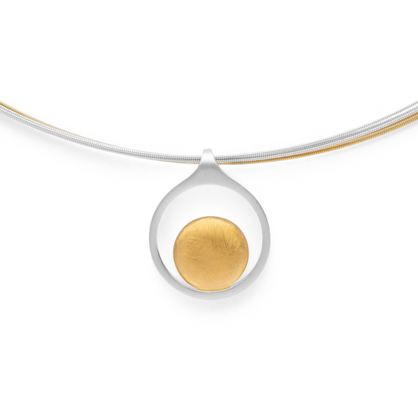 925/- Vedhæng, delvis fg, rho. mat/børstet from Bastian Inverun