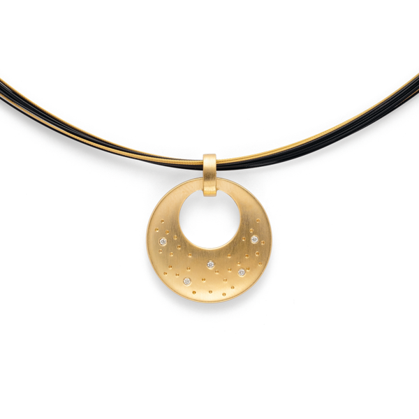 925/- Vedhæng, matfg, br 0,025ct W-SI from Bastian Inverun