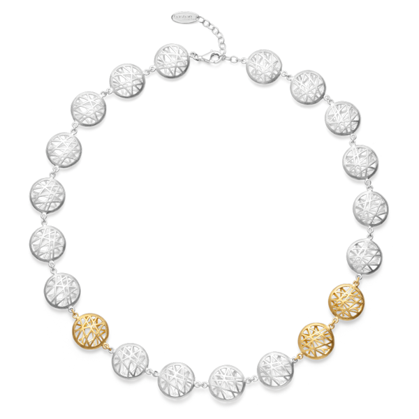 925/- collier "50 Years" delvis fg, børstet rho from Bastian Inverun