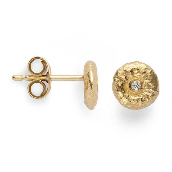 750/- Ørestikker specielt teksturerede, br 0,03 from Bastian Inverun