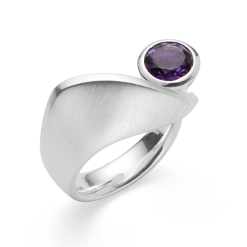 925/- Ring, rho. mat/blank, ametyst 1.20ct from Bastian Inverun