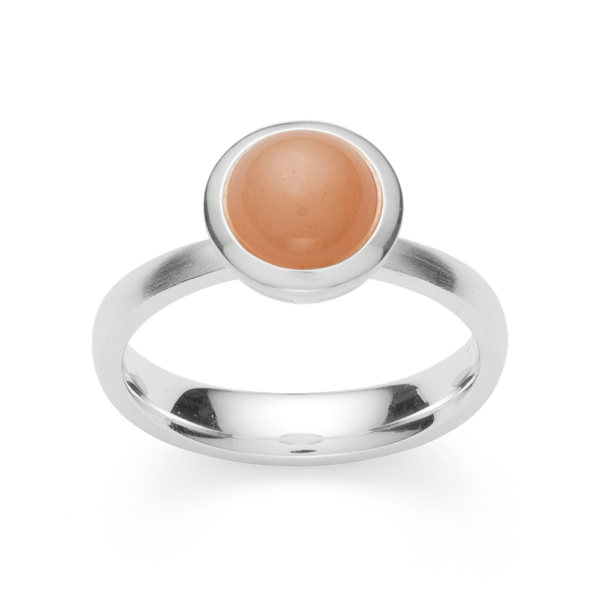 925/- Ring mat/blank, månesten blush 1,85ct from Bastian Inverun
