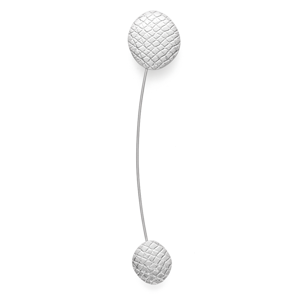 925/- Broche specielt struktureret, stålnål  from Bastian Inverun