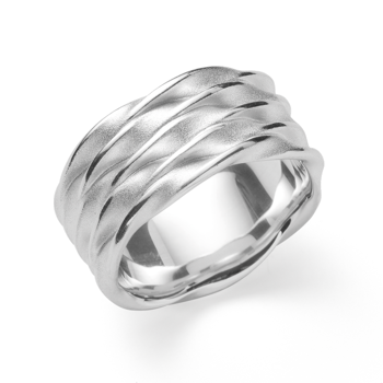 925/- Ring specielt struktureret from Bastian Inverun