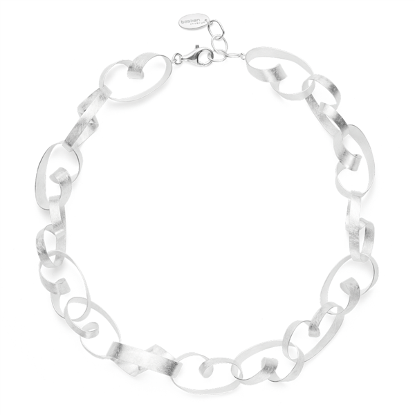 925/- collier, rho. børstet, 46cm + 3cm from Bastian Inverun