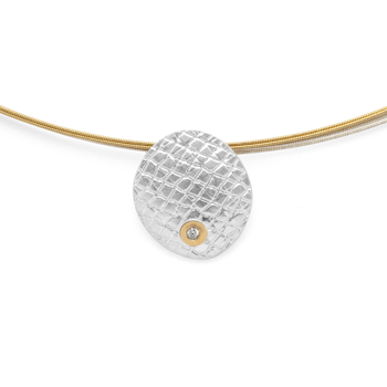 925/- Vedhæng, fg  mat/tekstureret, 0,015ct from Bastian Inverun