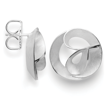 925/øreringe,rhd,børstet/blank from Bastian Inverun