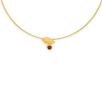 925/- vedhæng, fg., mat, rhodolite 0,65ct from Bastian Inverun