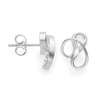 925/- øreringe, rhd, mat from Bastian Inverun